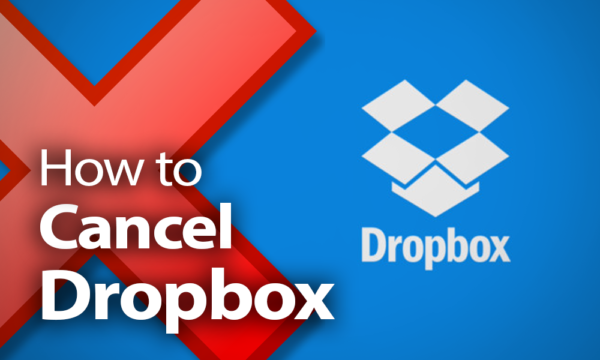 Չեղարկել Dropbox- ը